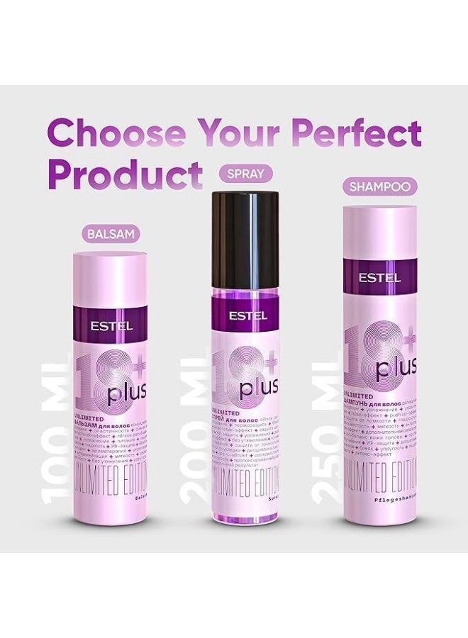 ESTEL 18 Plus Hair Spray | Multifunctional Leave-In Treatment with 18 Benefits | Lightweight Daily Hair Care Spray | 200ml - Image 4