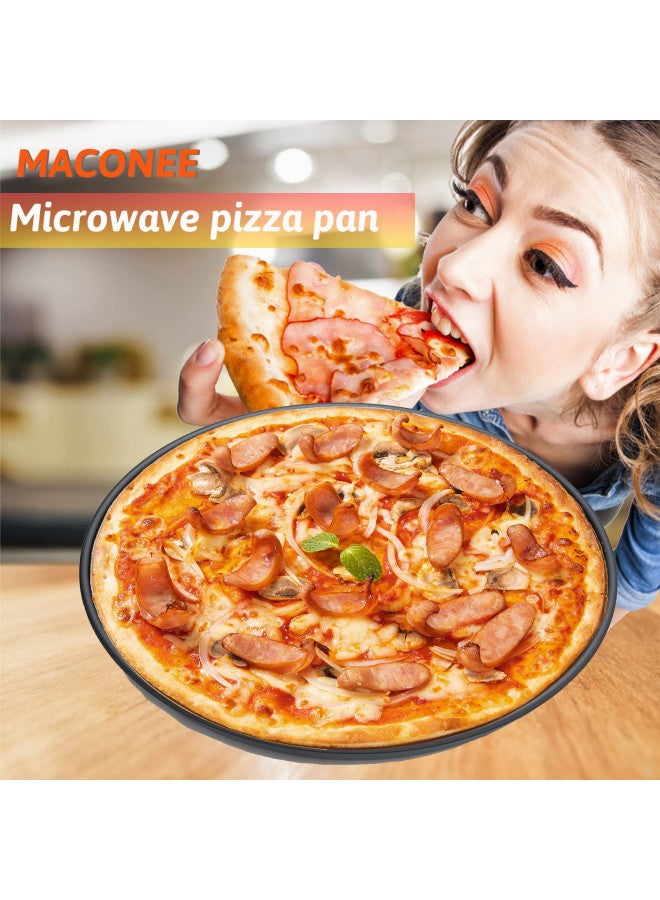 MACONEE بان كريسبير مايكروويف عالمي 10 بوصة من MACONEE / أدوات طهي مايكروويف صينية تحمير، طبق مقرمش، كريسبير مايكروويف لإعادة تسخين البيتزا المجمدة، قطع الدجاج، توست فرنسي مع تأثير مقرمش! - Image 4