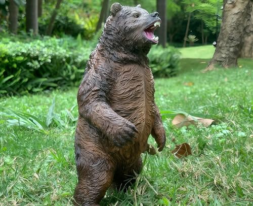 Gemini&Genius GeminiGenius Brown Bear Toy Large Grizzly Safari Animal Figurine Lifelike Wildlife Action Figure for Kids Learning and Play Animal World Collectible Gift - Image 5