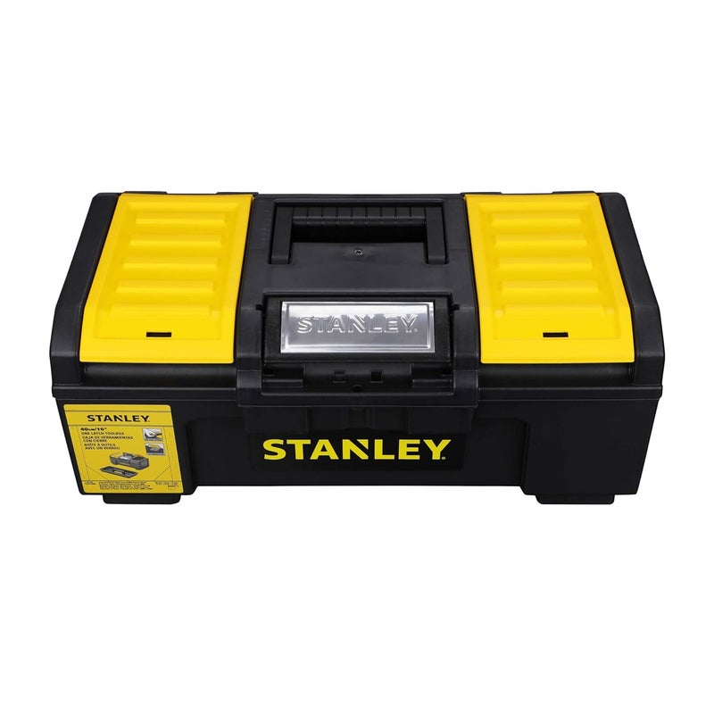 STANLEY 179216 16 OneTouch HeavyDuty Portable Plastic Tool Box With Removable Tray for Easy Convenient Storage 16 Kg Load Capacity 1 Year Warranty YELLOW BLACK 22x394x162 cm - Image 2