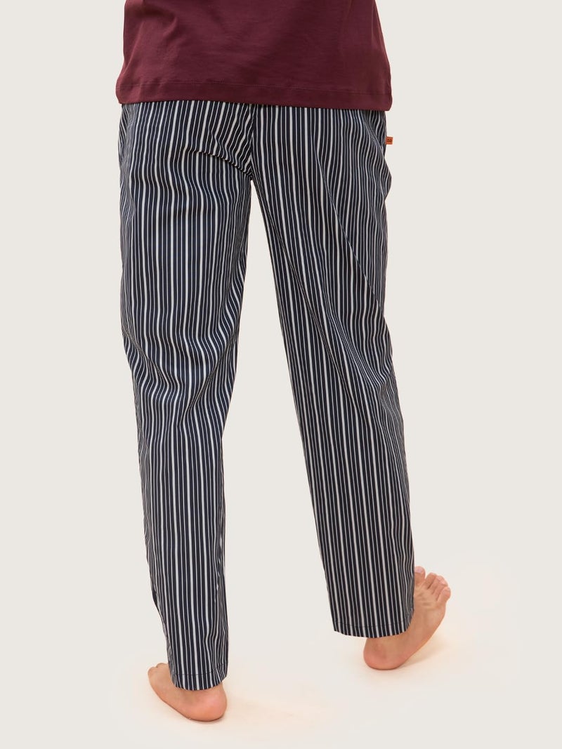 DaMENSCH The Stretch Men's Woven Cotton Tapered Fit Pyjama Pants - Image 5