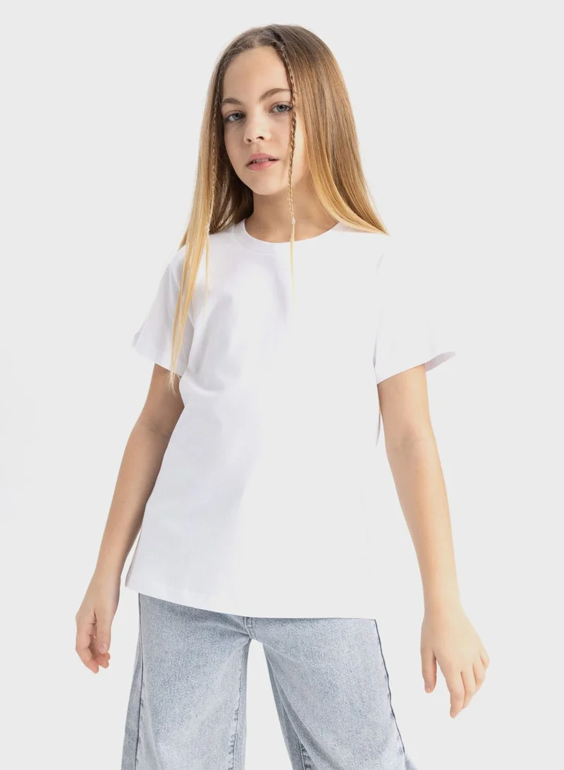 DeFacto Girl Regular Fit Short Sleeve T-Shirt