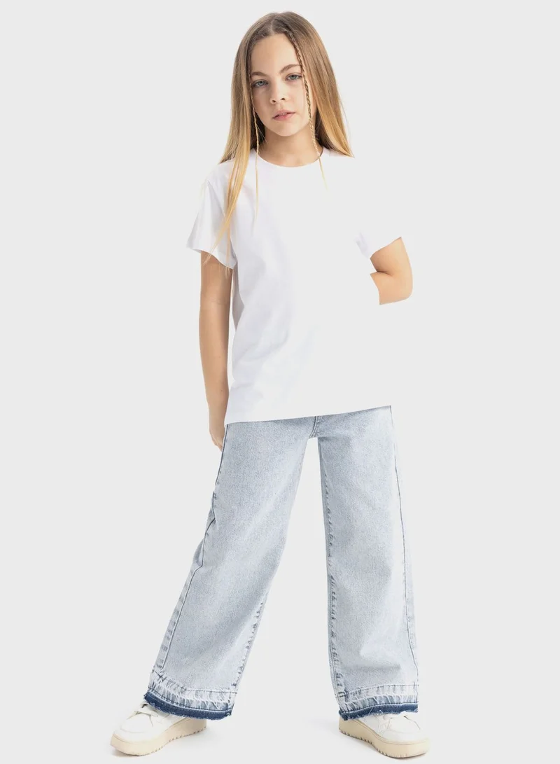 DeFacto Girl Regular Fit Short Sleeve T-Shirt