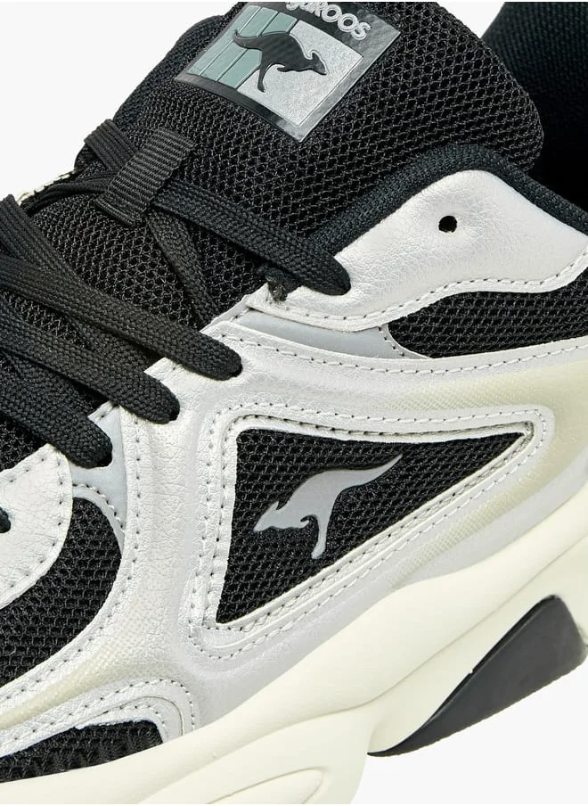 كانغاروس Mens Panelled Lace-Up Sports Shoes