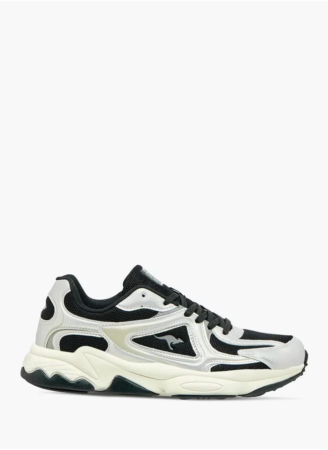 كانغاروس Mens Panelled Lace-Up Sports Shoes