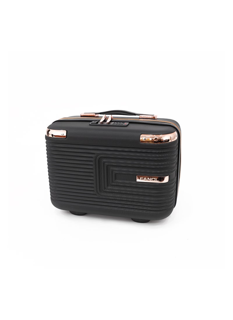Fancl Hardshell Luggage Double Spinner Trolley Bag 5 Pieces Set,Black (BC-12"&14",S-20",M-24",L-28")  - Image 3