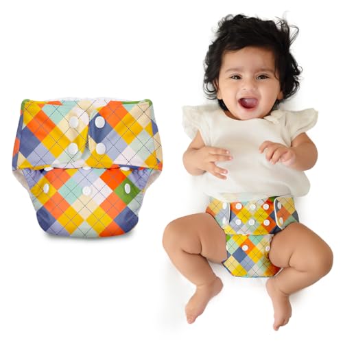 SuperBottoms BASIC - 2 Reusable Cloth Diaper (ASSORTED) |3m-3Yrs & Pack of 40 XtraHydrating™ Wipes FREE | Unscented Baby Wipes, 3.5x extra moisture | Adjustable Organic Diapers for day time (with 2 UltraThin Dry Pad) - Image 2