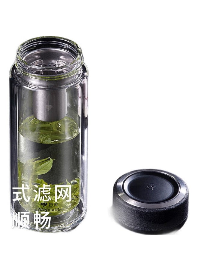 Wanxiang Glass Cup V20Rl, Business Office Gift Box Set, Double-Layer High Borosilicate Material, Home Use Water Cup With Filter - Image 1