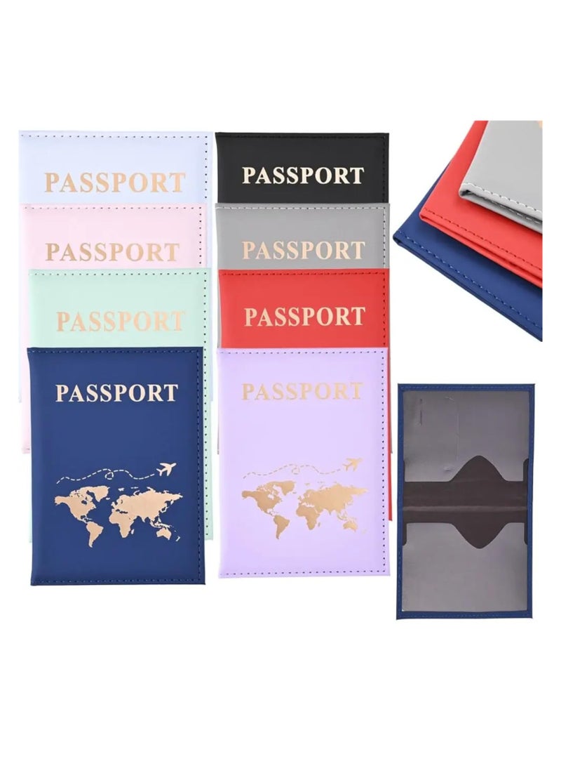 SOLDOUT Passport Protection Case Ticket Holder PU Leather Card Sleeve Multi-function ID For Cabin Flight Crew Pilot Traveller Tourist Couples (Pink) - Image 5