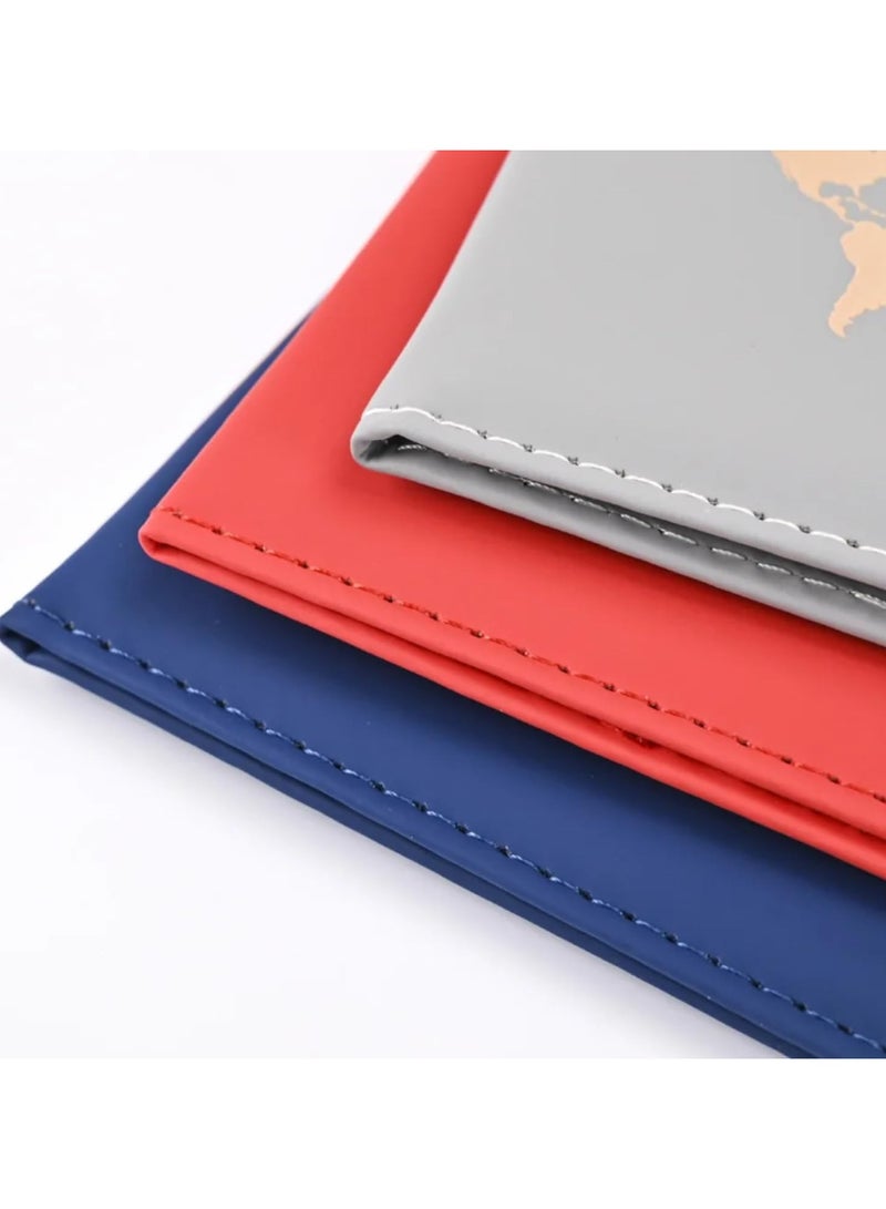 SOLDOUT Passport Protection Case Ticket Holder PU Leather Card Sleeve Multi-function ID For Cabin Flight Crew Pilot Traveller Tourist Couples (Pink) - Image 4