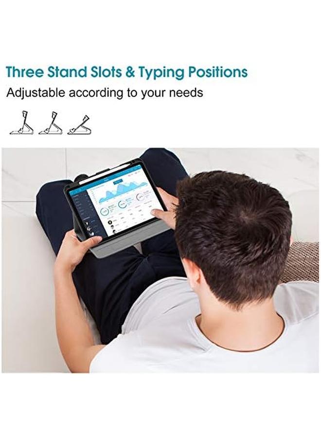 Procases For iPad Air 11 Inch 2024 iPad Air 5 2022 Air 4 2020 Case 10.9 Support Pencil 2 Charging Leather Stand Folio Protective Cover Case With Pencil Holder For iPad Air 10.9 11 Inch -Black - Image 4