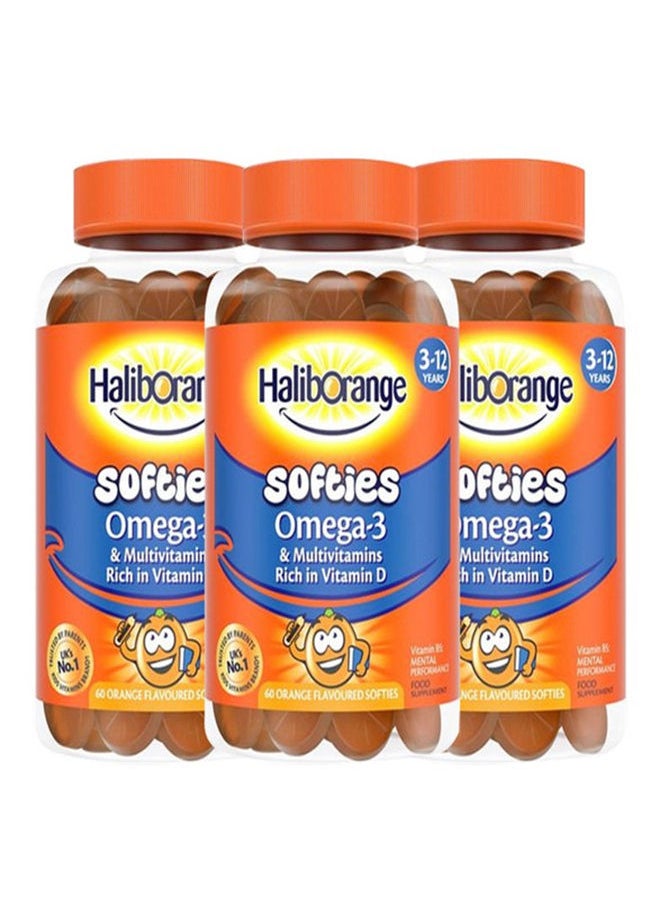 Softies Omega 3 And Multivitamins 60'S