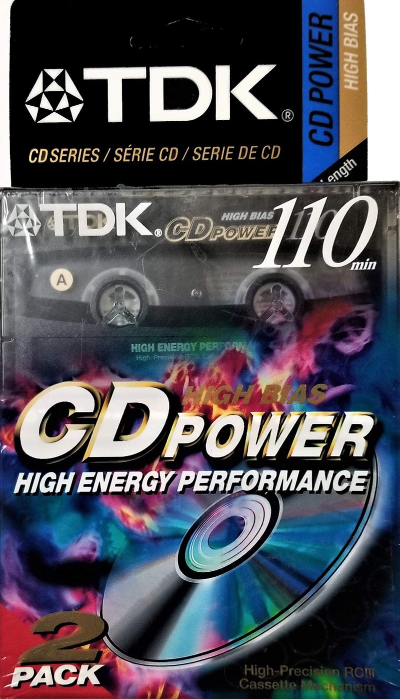 TDK CD Power 110 Cassette, 2pk High Bias Audio Cassette Tapes - Image 4