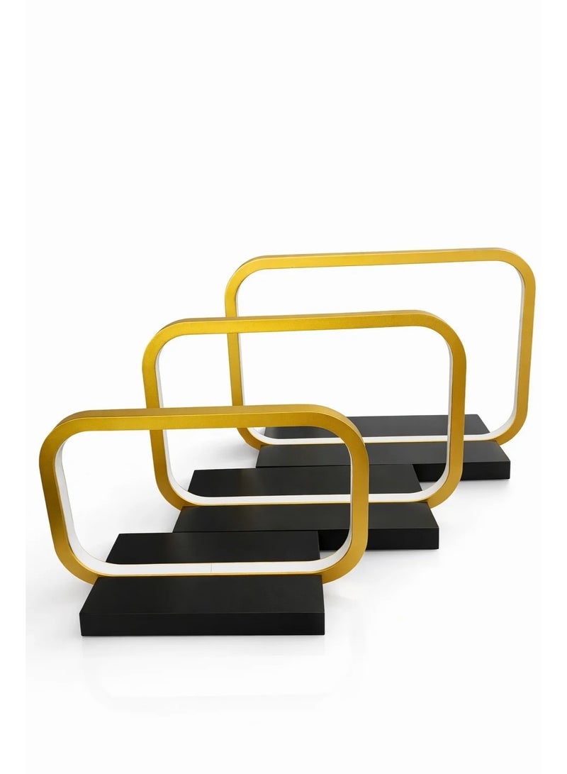 Lighted stand, 3 pieces - Image 1