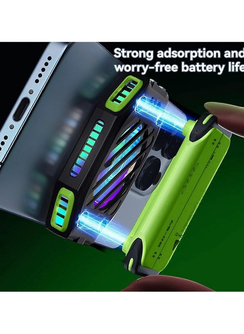 Generic X111 Mobile Phone Magnetic Semiconductor Cooling Fan Radiator with 1800 mAh Power Bank  - Image 2