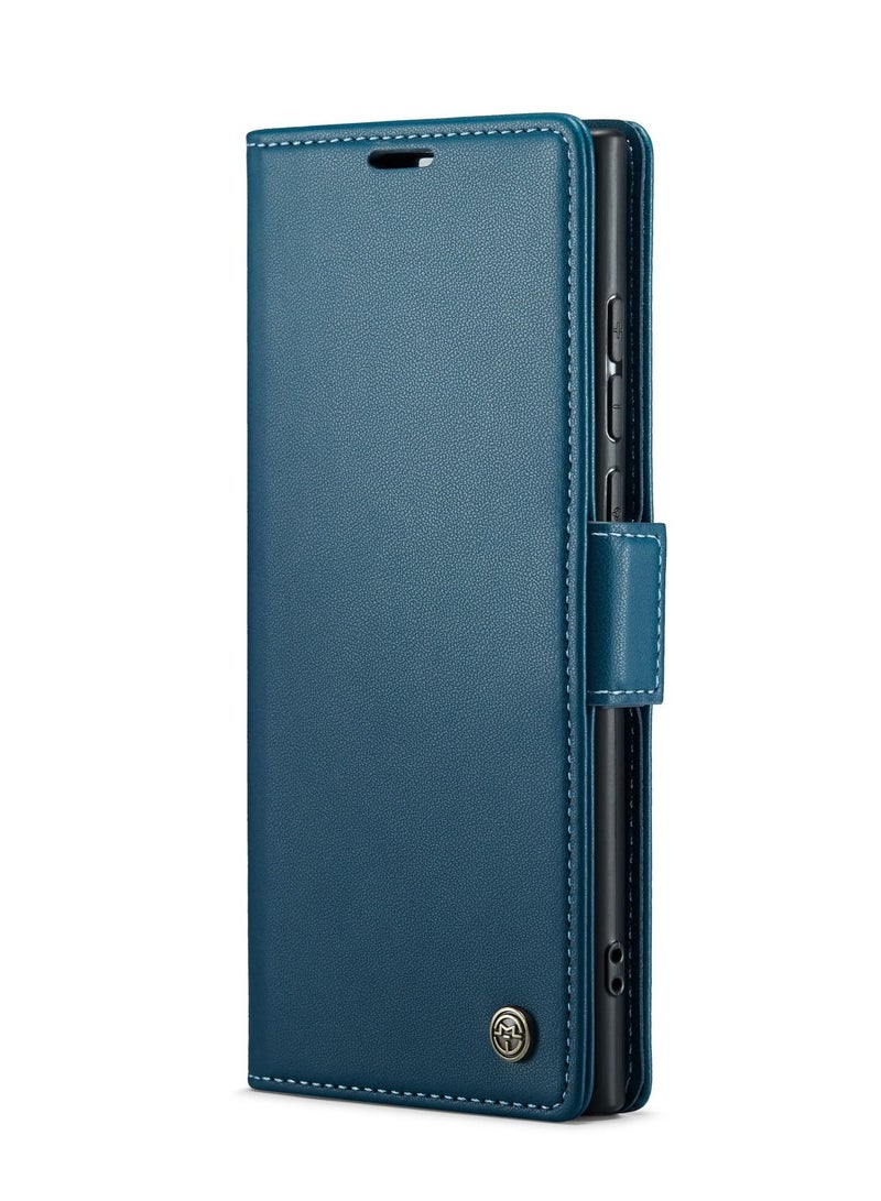 Suteni Flip Cover Card Slots Leather Phone Case for Samsung - Image 1