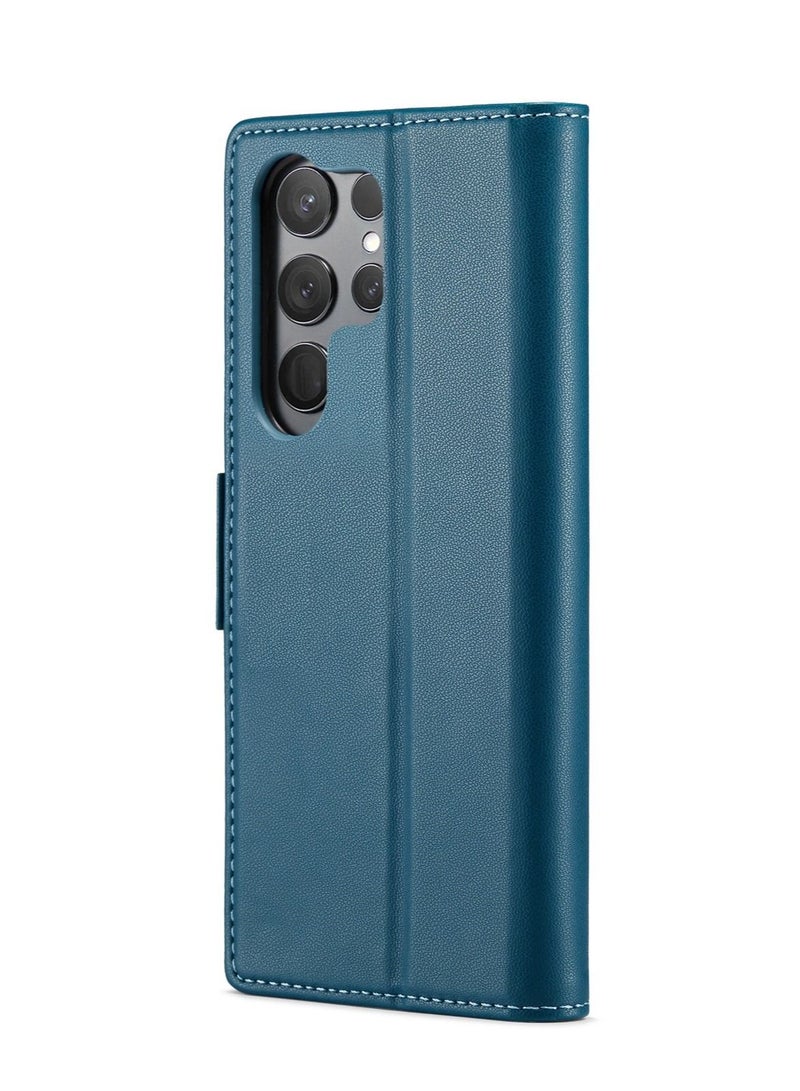 Suteni Flip Cover Card Slots Leather Phone Case for Samsung - Image 2