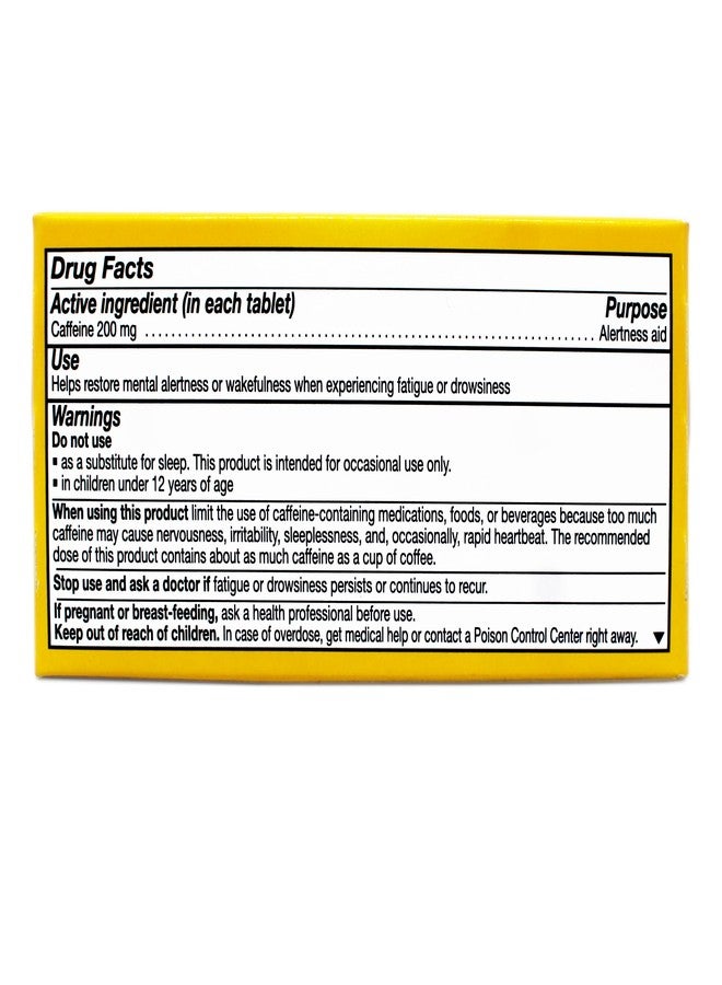 Vivarin Caffeine Pills 200mg Caffeine per Dose, Safe and Effective, Helps You Stay Awake, Energy Supplement, 60 Tablets - Image 4