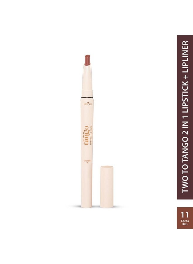 Glam 21 Glam21 Two To Tango Lip Liner + Lipstick Duo |Non-Transfer |Long Stay | Creamy Matte Finish| Super-Glide Formula | Non-Drying |For Sensational Lip Look, Cocoa Kiss-11 - Image 2