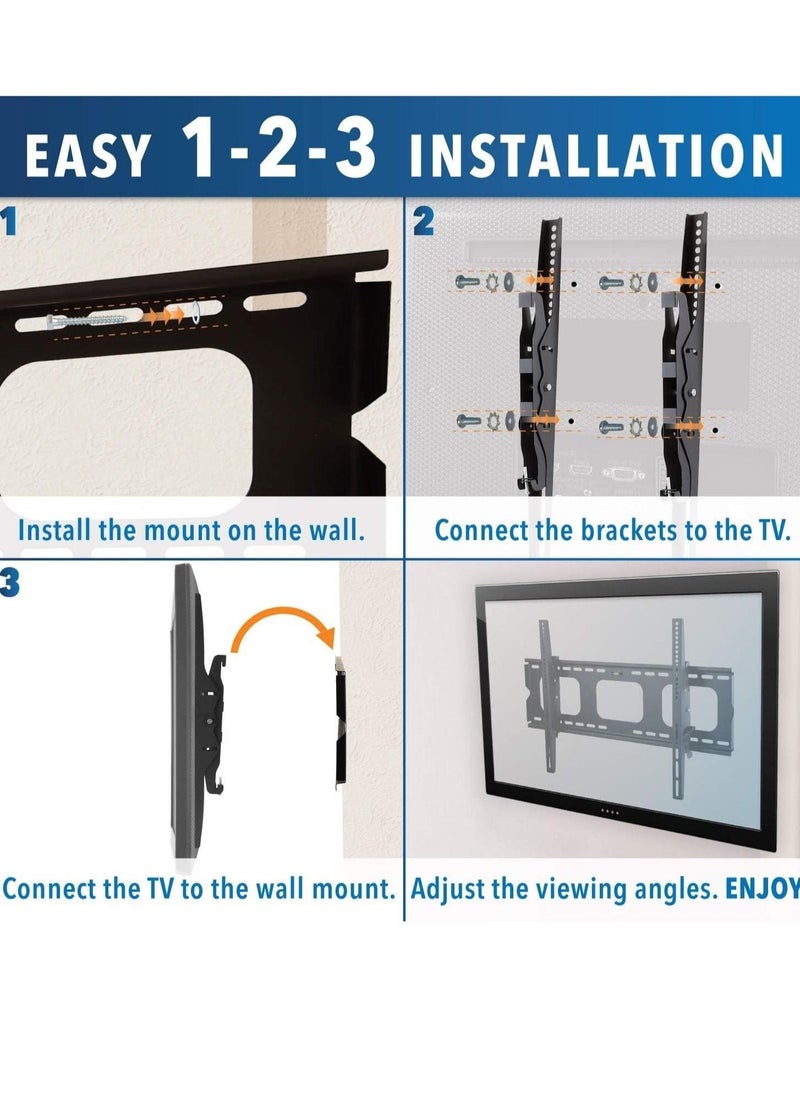 TV Bracket 32 Inch To 70 Inch - Ultra Strong Tilt TV Wall Mount for VESA, 75kg Weight Capacity - TV Wall Bracket - Image 5