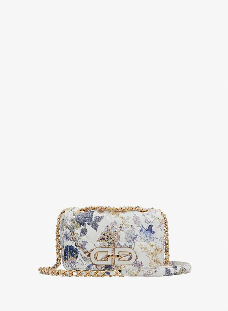 Nanali Printed Crossbody Bag With Chain Strap