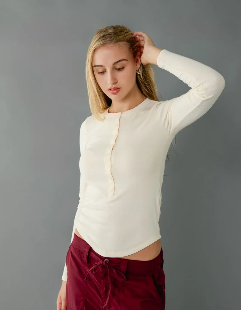 امريكان ايجل تي-شيرت هِنلي بأكمام طويلة