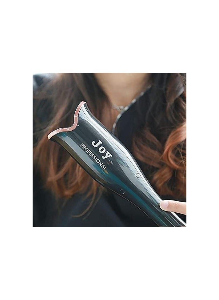 JOY CARE جهاز تجعيد الشعر الأوتوماتيكي الاحترافي من جوي - مكواة تجعيد 3 في 1 مع أسطوانة مغطاة بالسيراميك، تحكم في درجة الحرارة قابل للتعديل (300°F-400°F)، تقنية خالية من التشابك وسخونة سريعة خلال 30 ثانية لتجعيد الشعر بسهولة، Waves وأنماط ذات حجم كبير. - Image 3