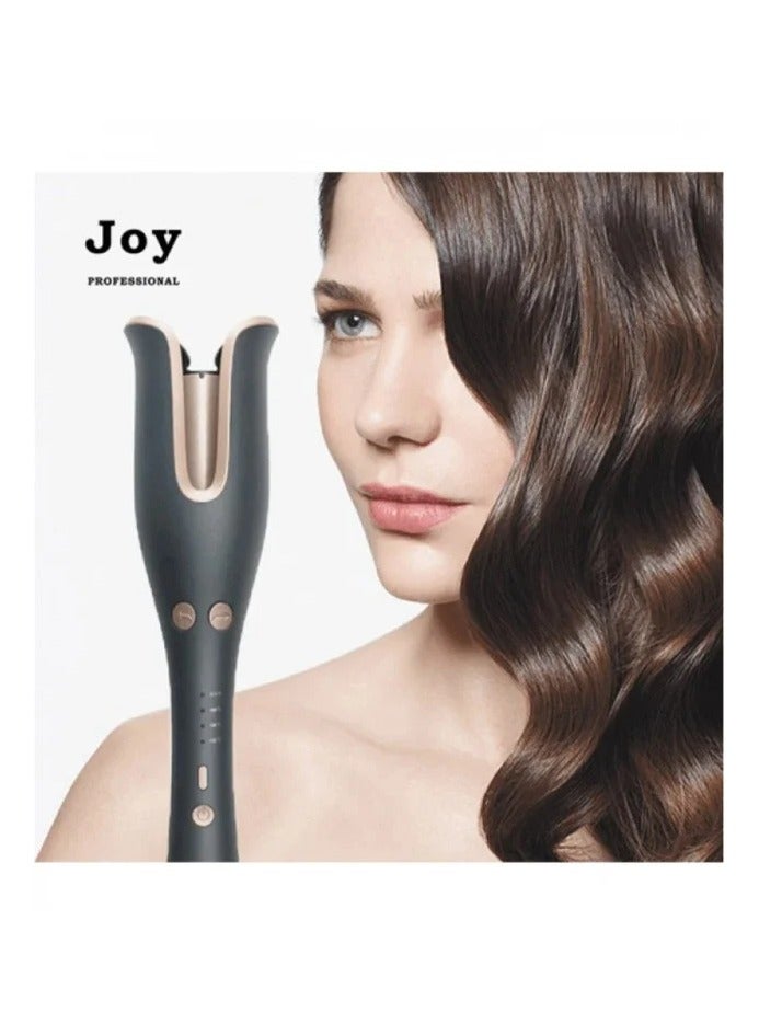 JOY CARE جهاز تجعيد الشعر الأوتوماتيكي الاحترافي من جوي - مكواة تجعيد 3 في 1 مع أسطوانة مغطاة بالسيراميك، تحكم في درجة الحرارة قابل للتعديل (300°F-400°F)، تقنية خالية من التشابك وسخونة سريعة خلال 30 ثانية لتجعيد الشعر بسهولة، Waves وأنماط ذات حجم كبير. - Image 1