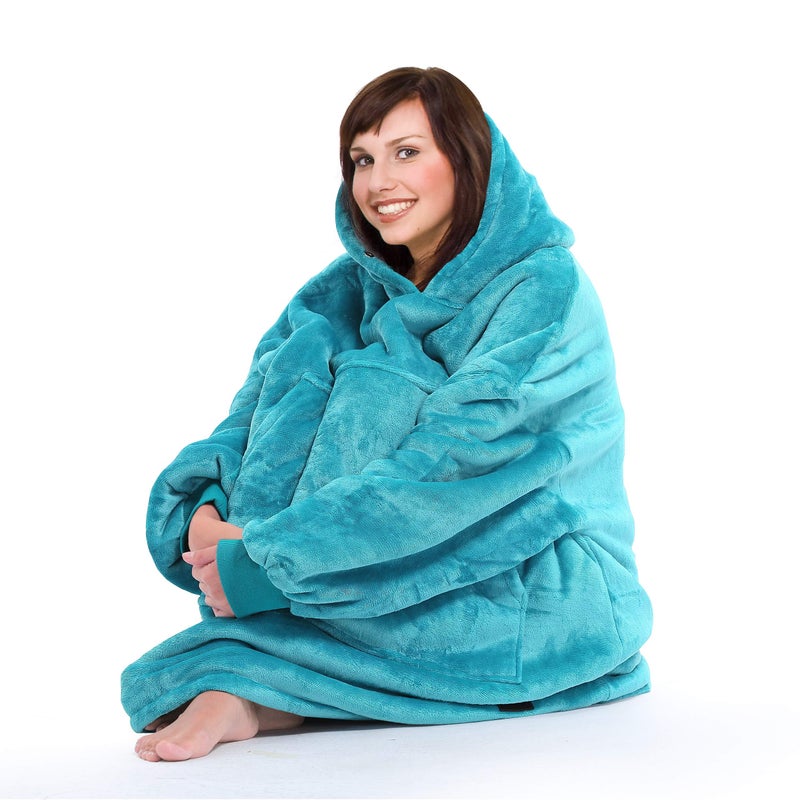 Catalonia Catalonia Oversized Hoodie Blanket Sweatshirt  Wearable Sherpa Fleece Giant Pullover for Adults Men Women Teenagers Wife Girlfriend Gift  - Image 2