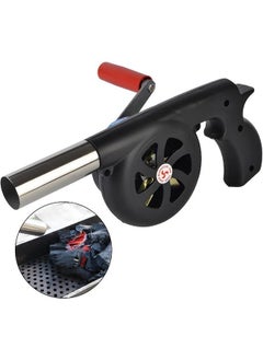 Hand Crank Blowers BBQ Manual Fan Air Blower Outdoor Cooking Barbecue Fire Bellows for Picnic Camping Stove Accessories