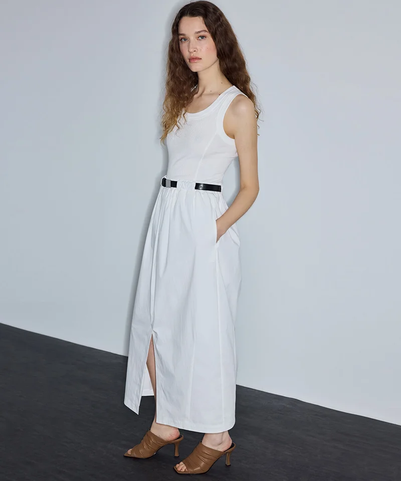 ايبيكيول Mixed-Media Belted Dress