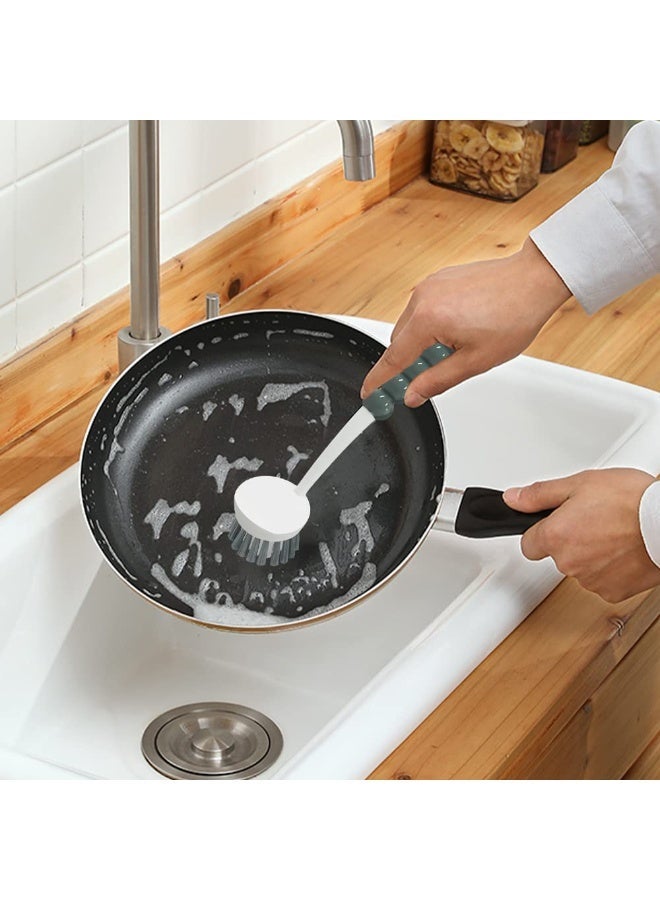 بيتلا 6-Piece Cleaning Brush Set, فرش تنظيف بشعيرات نايلون، فرشاة فرك متعددة الزوايا لحوض المطبخ والأواني والبلاط والشقوق والحمام والمنزل - Image 2