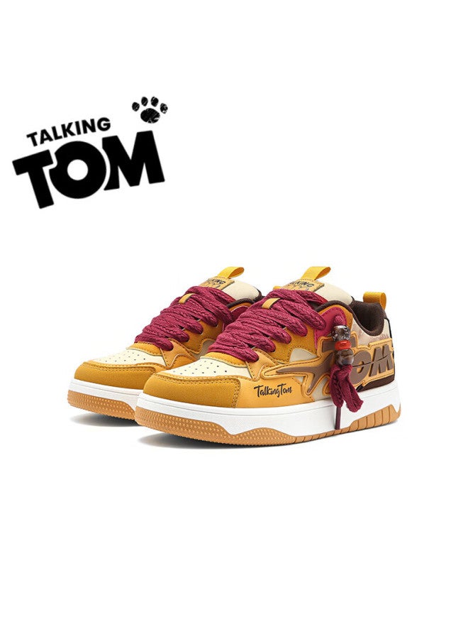 Talking Tom Cat  Autumn Winter New Lucky Charm Student Sneakers Uni Casual Shoes Caramel Brown Size 37 - Image 2