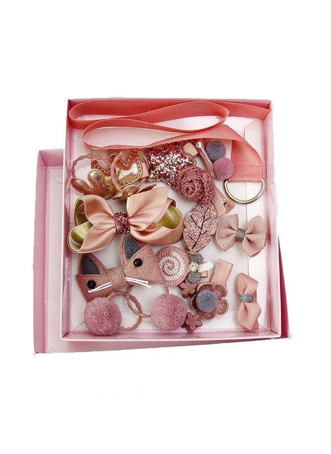 yongsheng 18-Piece Hair Clip Gift Box，Cute Kids Hair Accessories Bow Elastic Hair Bands Toddler Hair Clips Various Styles Girls Hair Accessories With Organizer and Gift Box Suitable for Girls Baby Teenage Use  - Image 4