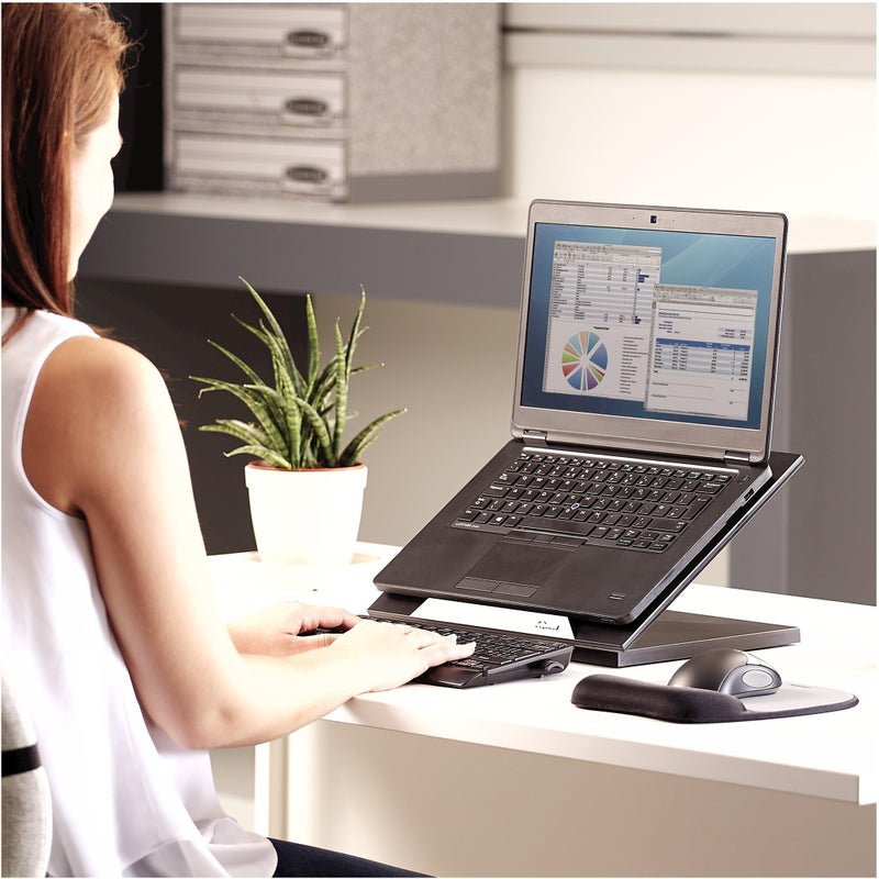 Fellowes Designer Suites Laptop Riser, Black (8038401) - Image 5