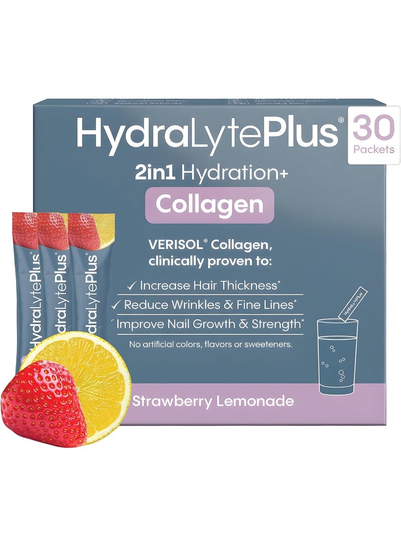 Hydralyte, VERISOL Collagen, Strawberry Lemonade, 30 Packets, (9.7 g) Each - Image 1