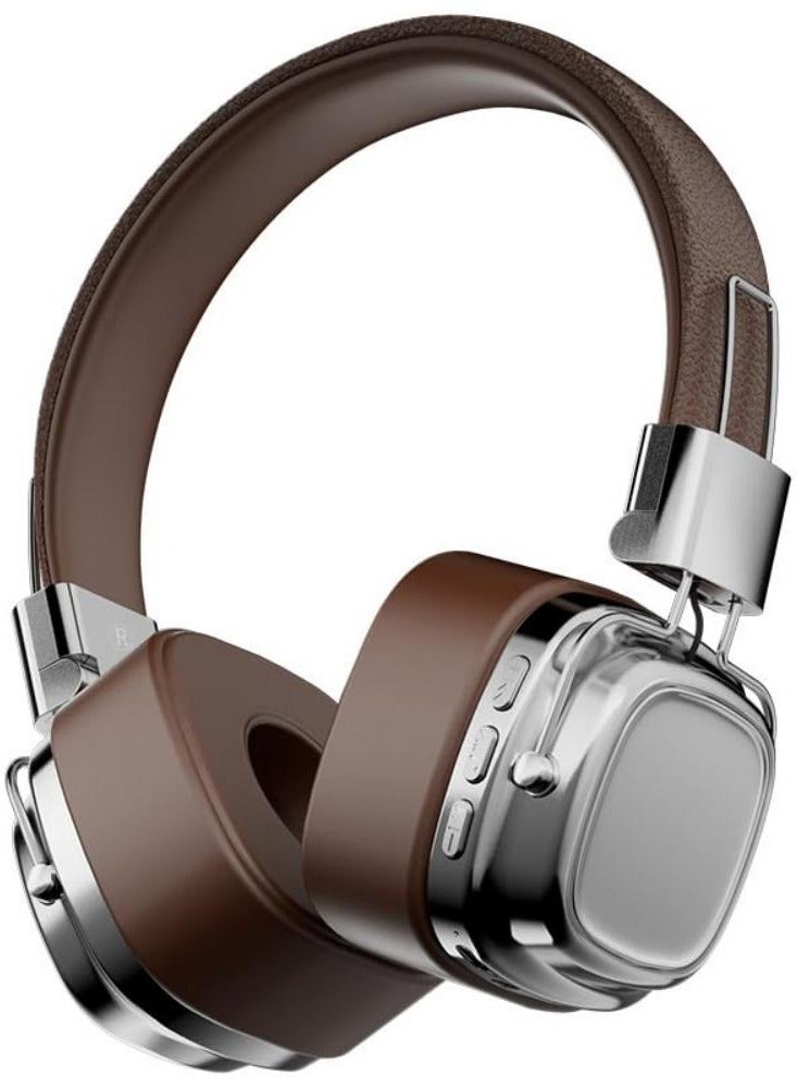 إكسفور سماعات رأس بلوتوث لاسلكية قابلة للطي طراز ريترو قابلة للطي، سماعة داخل الأذن بخاصية إلغاء الضوضاء مع صوت محيطي، سماعات أذن بلوتوث 5.3 على الطراز الأمريكي القديم - Image 1