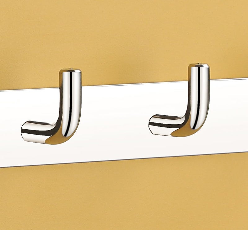 iSTAR 8 Pin Bathroom Cloth Hooks Hanger Door Wall Bathroom Robe Hooks Rail for Hanging Stainless Steel Round Shape Hook (Pack of 1) - Image 5