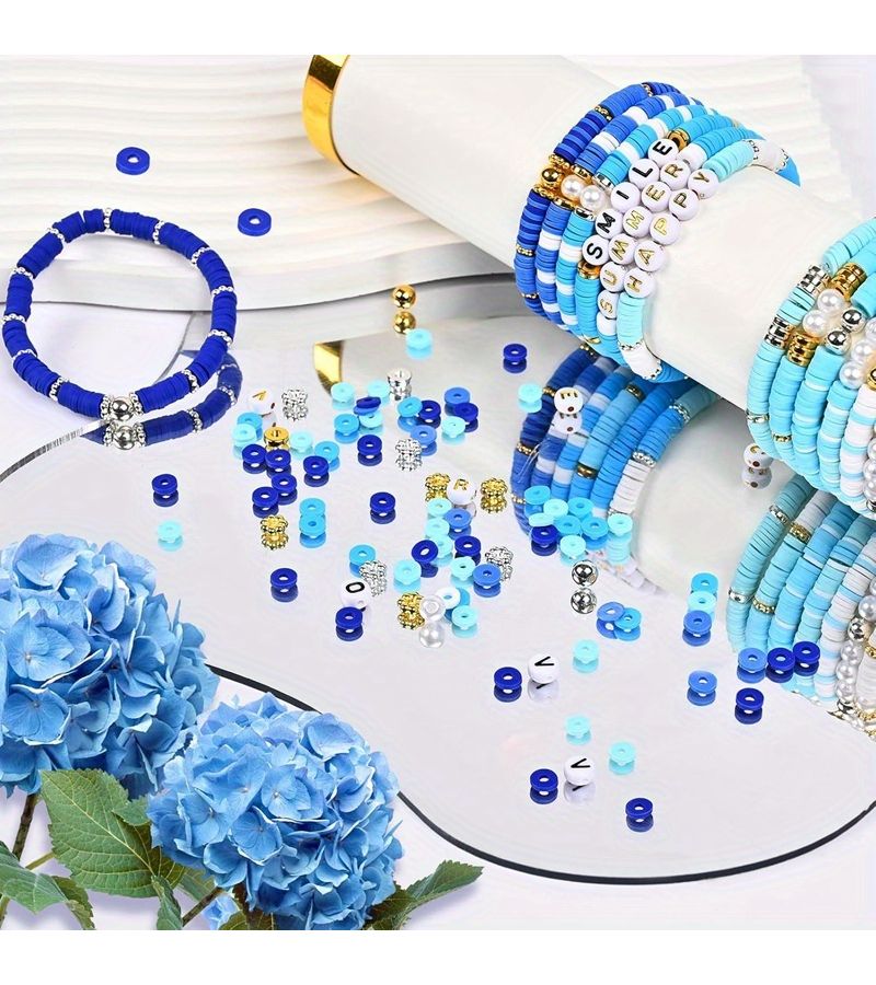 2D Flat Polymer Clay Beads Over 1900 Pink Jewelry Making Spacers Bracelet Necklace Earring - Image 2
