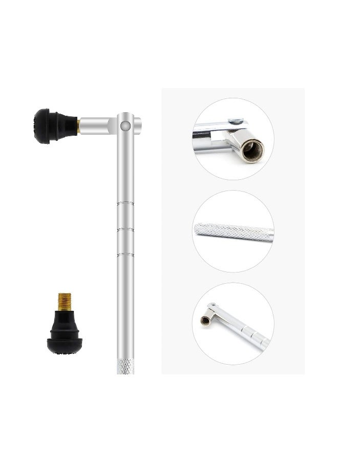 Generic Valve Stem Puller Installer Tool, 5Pcs TR412, 5Pcs TR413, 5Pcs TR414 Tire Snap in Short Rubber Valve Stem, 4 Way Valve Core Remover, Single Head Tire Valve Core Remover Installer Tool(40Pcs)  - Image 2