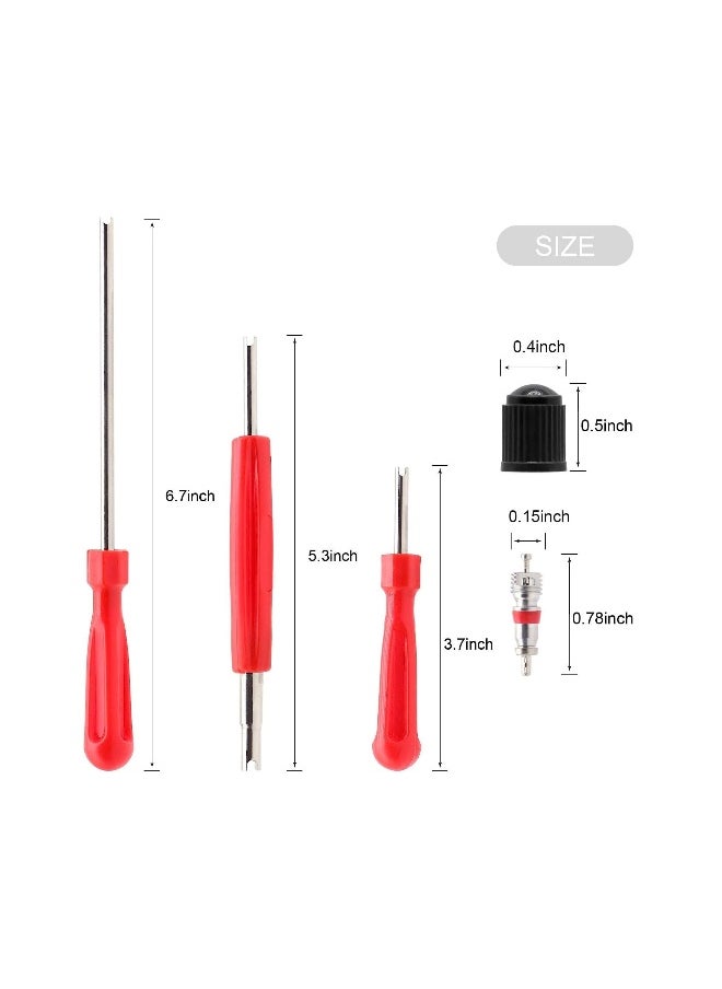 Generic Valve Stem Puller Installer Tool, 5Pcs TR412, 5Pcs TR413, 5Pcs TR414 Tire Snap in Short Rubber Valve Stem, 4 Way Valve Core Remover, Single Head Tire Valve Core Remover Installer Tool(40Pcs)  - Image 4