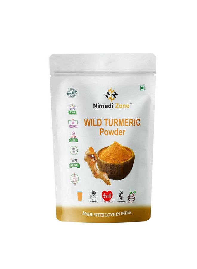 Nimadi Zone Kasturi Haldi | Wild Turmeric |Curcuma Aromatica| Jangali Haldi| Kasturi Manjal Powder for Skin Care | Face Pack - 100 GM by Nimadi Zone - Image 1