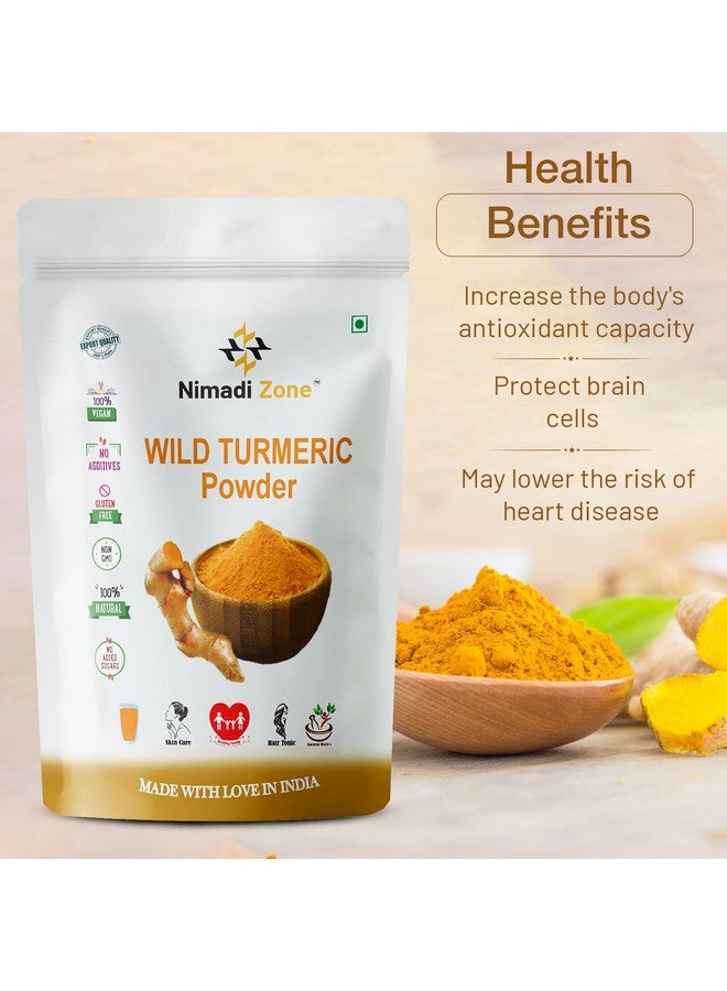 Nimadi Zone Kasturi Haldi | Wild Turmeric |Curcuma Aromatica| Jangali Haldi| Kasturi Manjal Powder for Skin Care | Face Pack - 100 GM by Nimadi Zone - Image 3