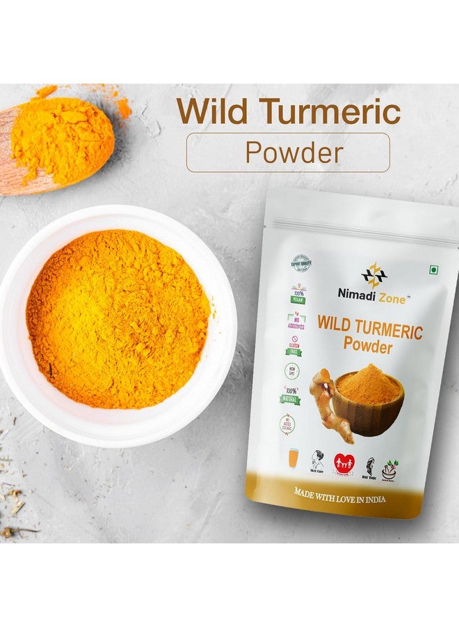 Nimadi Zone Kasturi Haldi | Wild Turmeric |Curcuma Aromatica| Jangali Haldi| Kasturi Manjal Powder for Skin Care | Face Pack - 100 GM by Nimadi Zone - Image 2