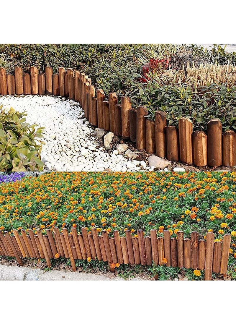 Generic - FFD Wooden Garden Fence - Small Folding Picket Border for Flower Bed Protection & Stylish Patio Fencing" - Image 1