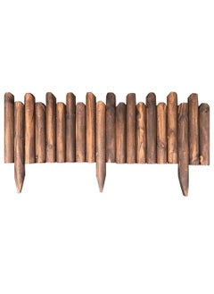 FFD Wooden Garden Fence - Small Folding Picket Border for Flower Bed Protection & Stylish Patio Fencing"
