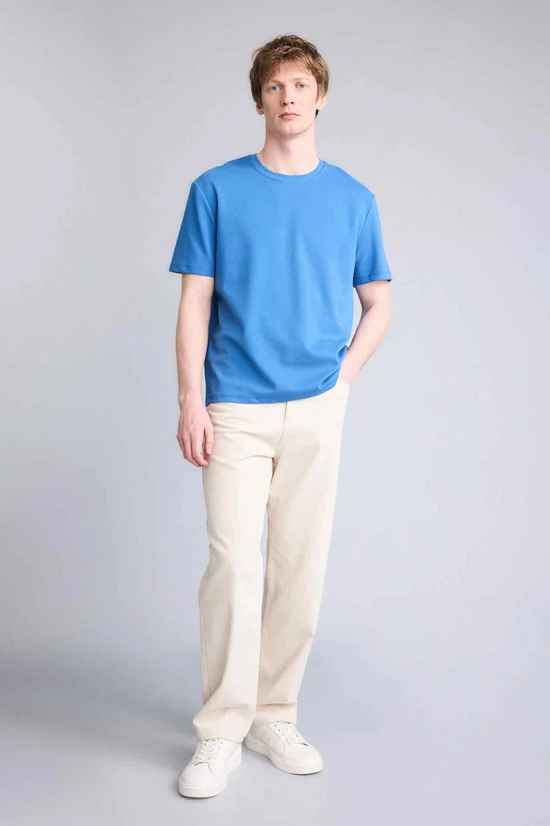 ديفاكتو Short Sleeve Wrap Collar T-shirt
