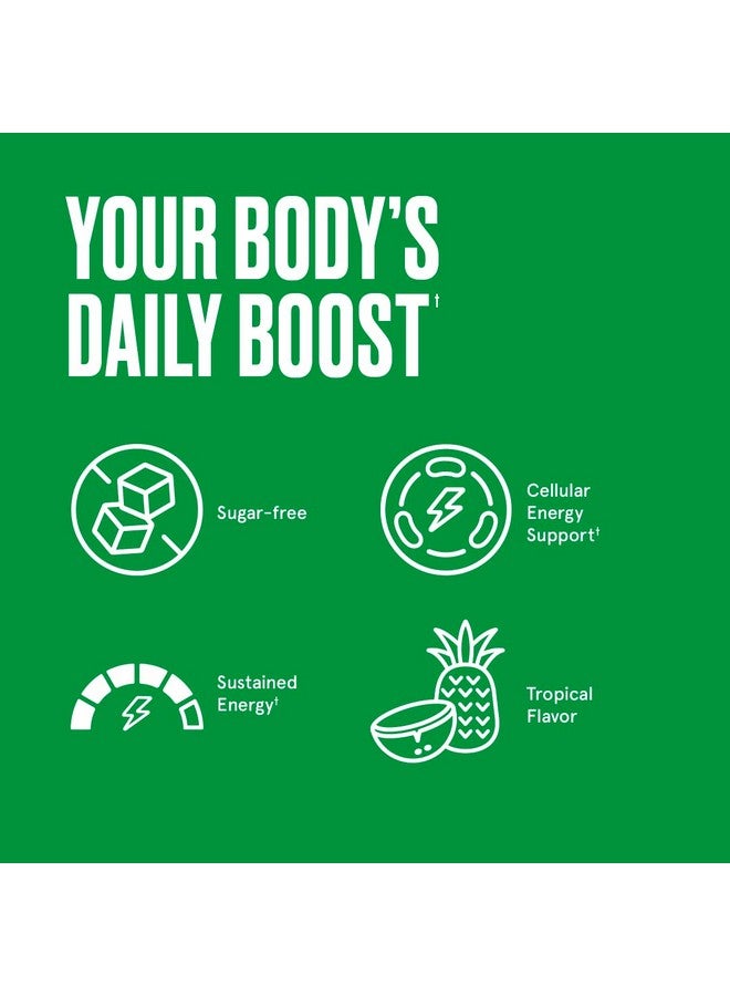 Bulletproof حلوى الطاقة الاستوائية الخالية من السكر والمضادة للرصاص، 60 قطعة، مكمل للطاقة اليومية والمستمرة مع 100 ملغ من CoQ10، القيمة اليومية من B12، 100 ملغ من زيت الدماغ أوكتان - Image 5