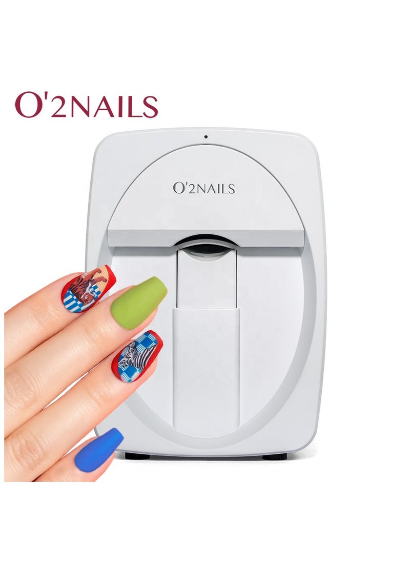 O'2NAILS O’2 Nails O’2 Nails Mobile Nail Printer M1, White  - Image 1