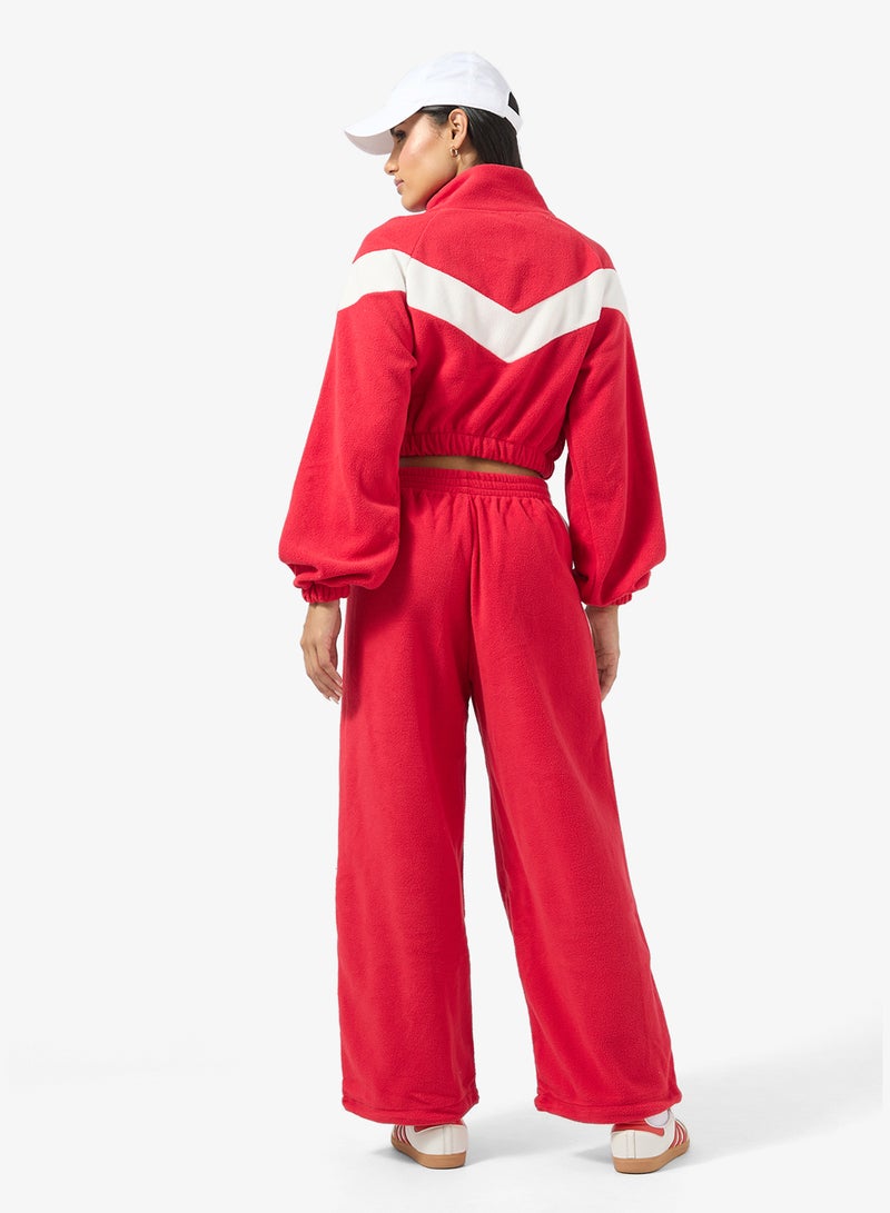 Ginger Zip Up Fleece Colorblock Tracksuit - Image 2